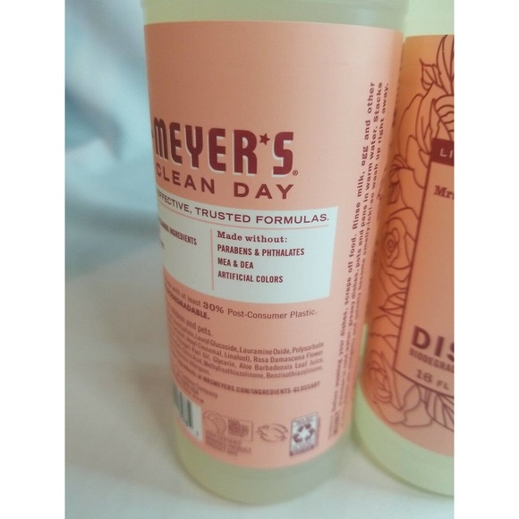 Mrs. Meyer's Rose Scent Limited Edition Liquid Dish Soap 16 oz. Pack of 6 - Picture 6 of 6